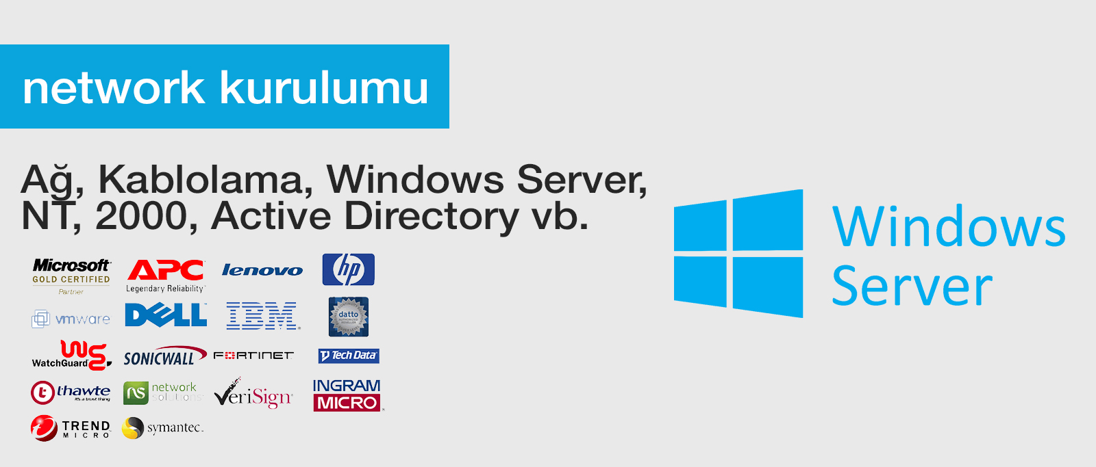 network kurulumu